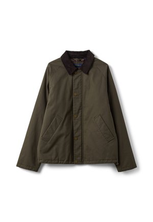 PIOMBO, JACKET WITH VELVET COLLAR - Chaqueta de entretiempo - army green