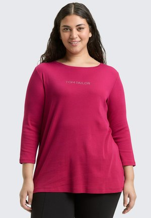 MIT GLITZER-LOGO - Longsleeve - dark pink