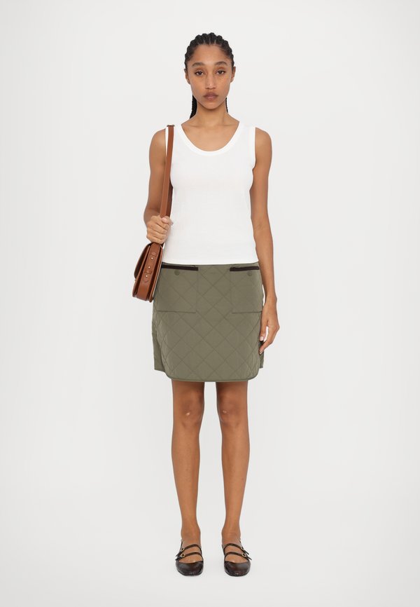 ERBA - Mini skirt - kaki4