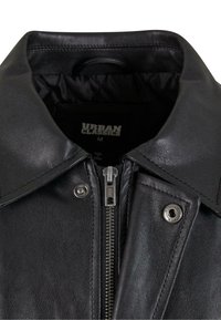 Urban Classics Faux leather jacket - black