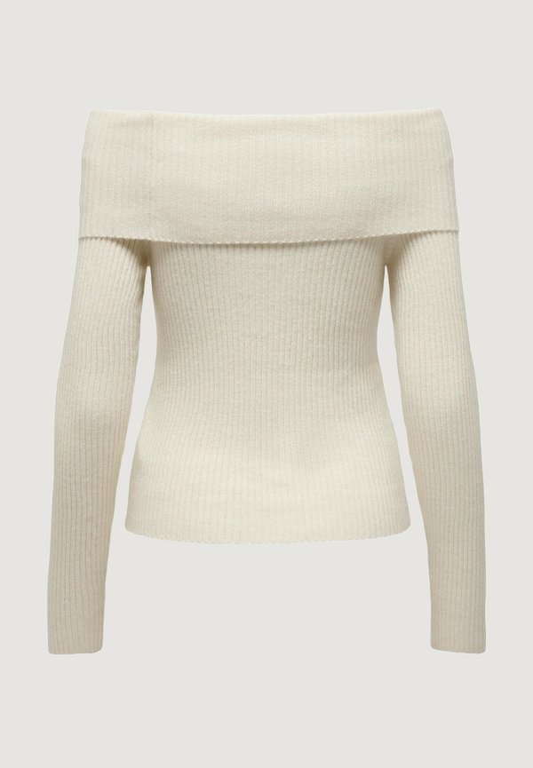 ONLKATIA OFF SHOULDER - Jumper - sour cream3
