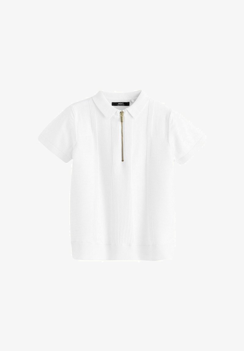 Next - SHORT SLEEVE REGULAR FIT - Polosärk - white, Suurenda