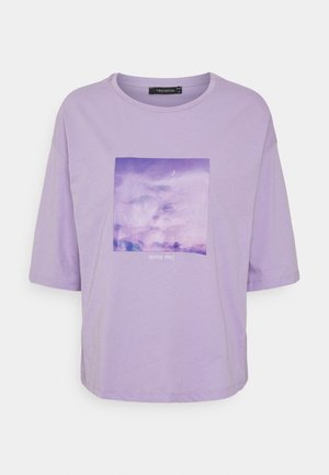 T-shirt con stampa - purple