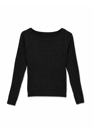 Vero Moda, KNITTED TOP AWASHLIE KNIT TOP - Pullover - black