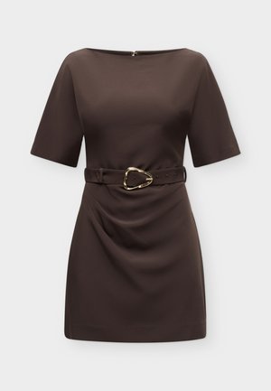 Forever New, TARA BELTED MINI - Φόρεμα ημέρας - chocolate