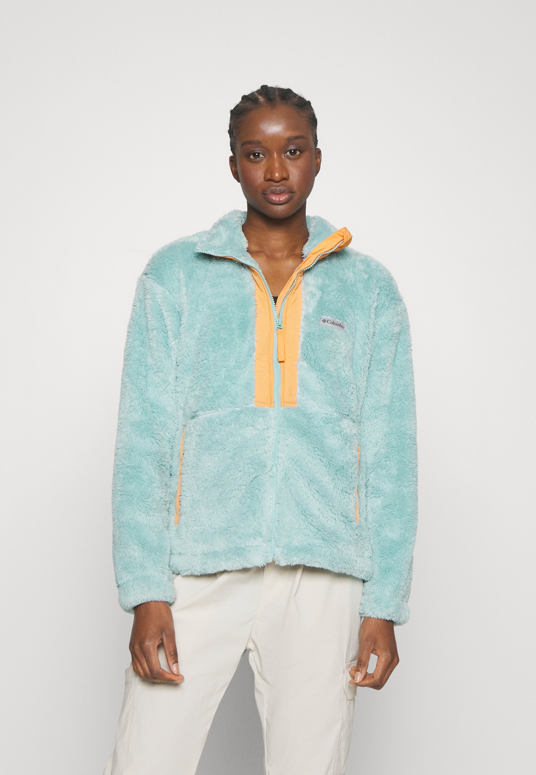 teal columbia fleece