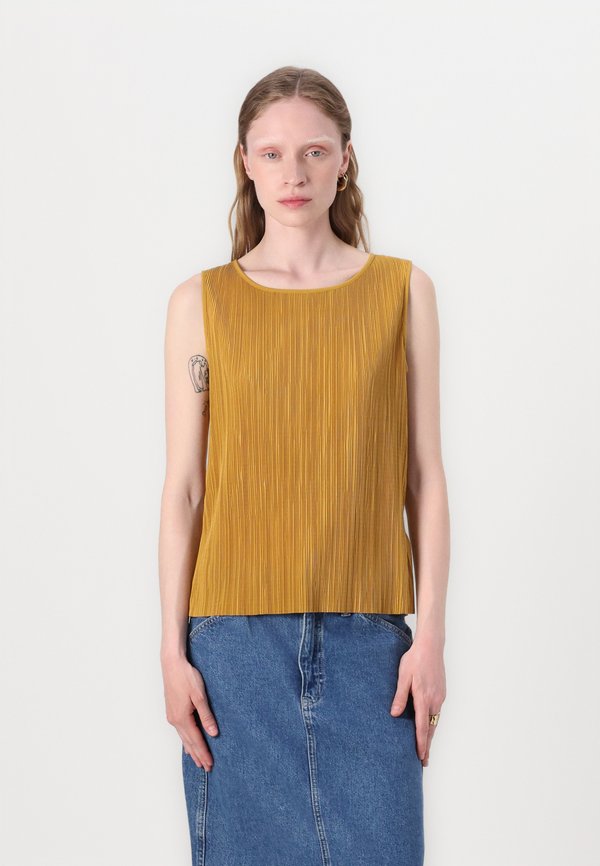 PLISSE TANK - Top - gold ice
