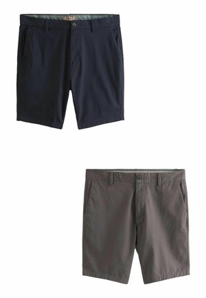 2 PACK SKINNY FIT STRETCH CHINO - Short - navy charcoal