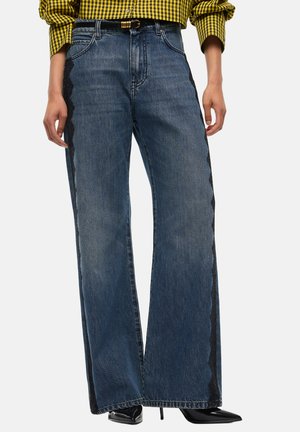 Pinko, 101733-A3G8 WANDA WIDE LEG TROUSERS - Wide Leg - dark blue