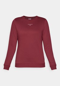 HYROX HEAVYWEIGHT CREW - Sweatshirt - ruby shimmer