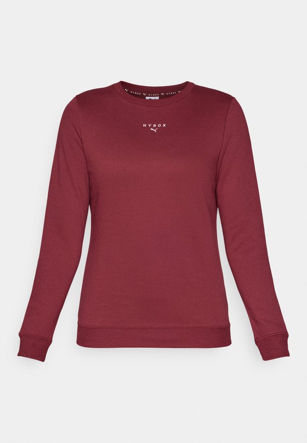 HYROX HEAVYWEIGHT CREW - Sweatshirt - ruby shimmer3