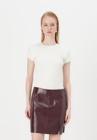 Vero Moda VMNELLY SKIRT - Miniskjørt - wine tasting