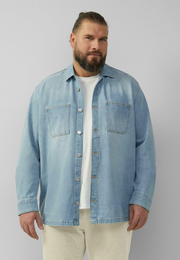 MIT DRUCKKNÖPFEN - Hemd - blau