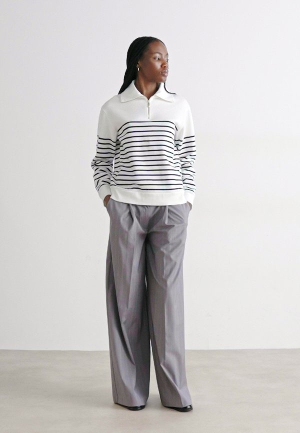 BRETON RIB HALF ZIP - Jumper - eggshell4