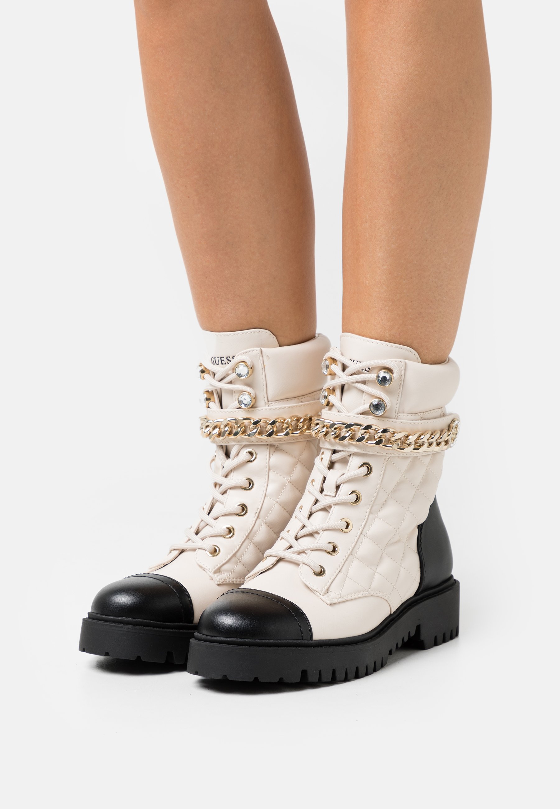 Botines con plataforma Gris | Botines Guess Mujer \u003e Hitchcockcc
