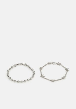 CHAIN BRACELET UNSIEX 2 PACK - Bracelet - silver-coloured