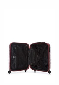 WITTCHEN SMALL SUITCASE WITH LUGGAGE TAG FROM ABS - Trolley - dark red
