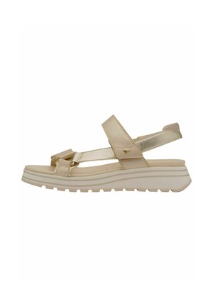 Sandalen met plateauzool - champagne comb