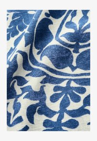 Unselected, blue white floral print