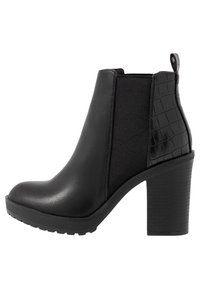 ONLBOO LOOP - High heeled ankle boots - black