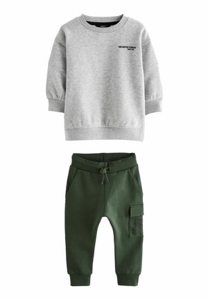 UTILITY AND SUPER JOGGERS SET - Mikina - khaki grey