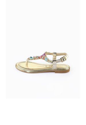 Sandale s remenom u obliku slova T - gold mermaid