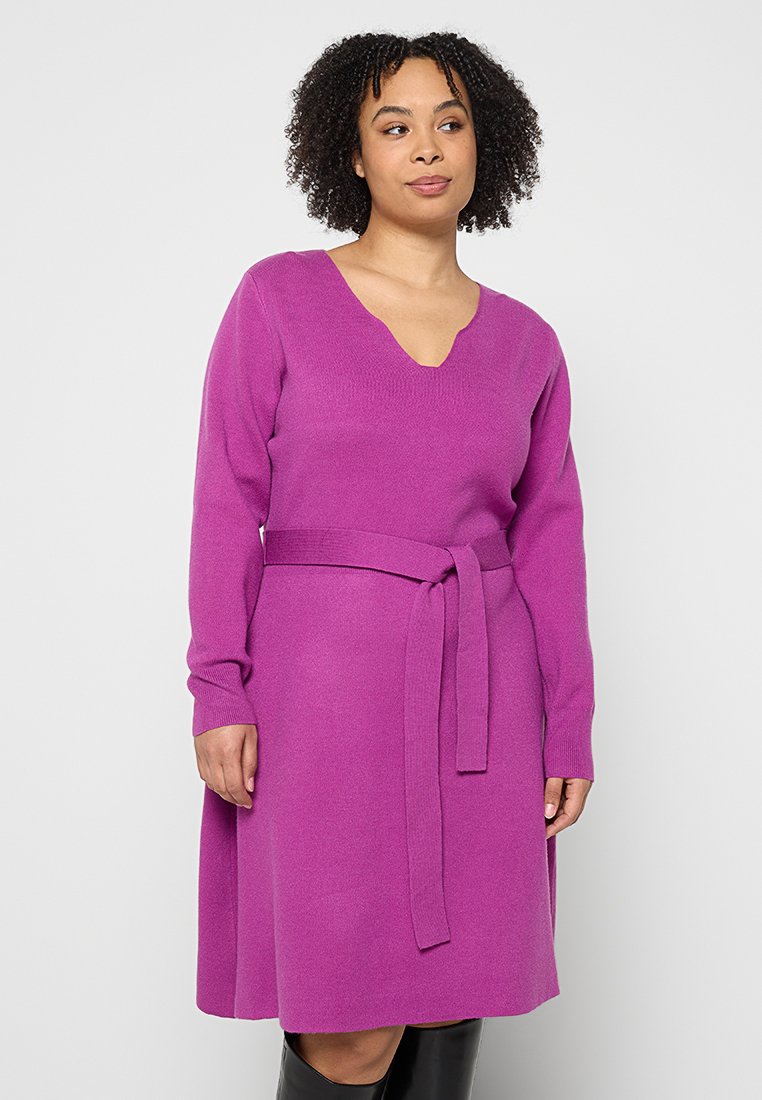 Apart Gebreide jurk paars