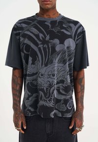 Ed Hardy - PHOTO DRAG RELAXED - Print T-shirt - black Thumbnail Image 1