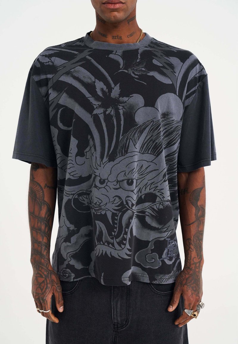 Ed Hardy - PHOTO DRAG RELAXED - Print T-shirt - black, Enlarge