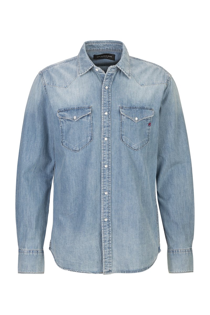 Replay Overhemd lichtblauw