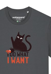 watapparel CAT - T-shirt print - anthracite