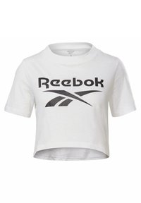 Reebok IDENTITY CROPPED T - Print T-shirt - white