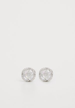 PAVE ROUND LARGE STUDS - Naušnice - clear/silver-coloured
