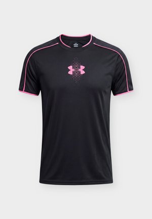 Under Armour, CHALLENGER NOVELTY - Μπλουζάκι με στάμπα - black/pink frenzy