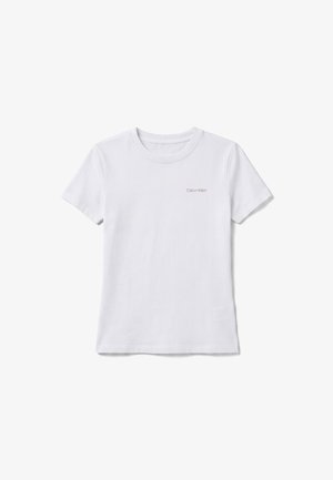 Calvin Klein, SLIM FIT FEMININE LOGO TEE - T-Shirt basic - bright white