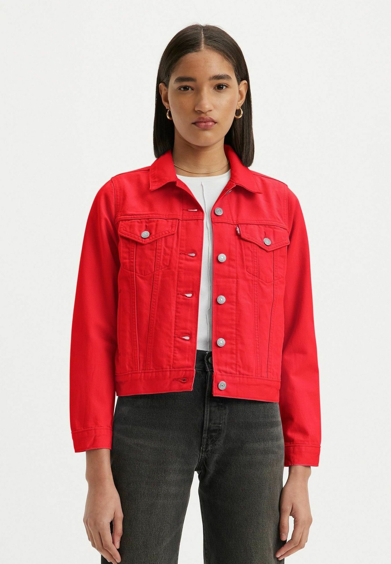 Dress Dunkelrote Jeansjacke Klingel Jeansjacke Softshell Jacke