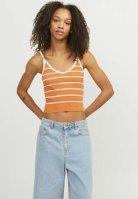 JJXX JXESTHER KNITTED TOP - Top - tangerine