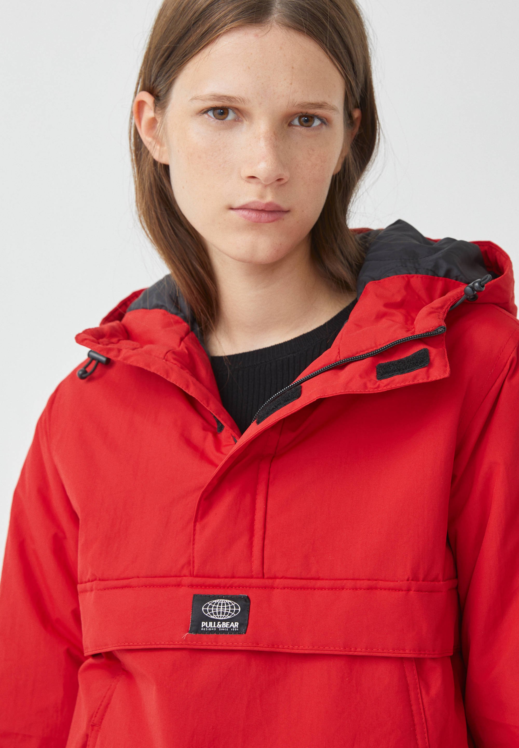pull and bear red coat