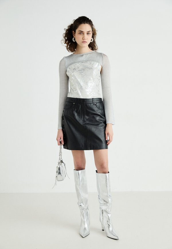 YASTIANA SKIRT - Leather skirt4