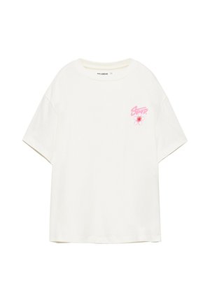 PULL&BEAR, STWD FLOWER - T-SHIRT - T-shirt imprimé - white