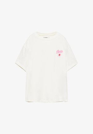 PULL&BEAR, STWD FLOWER - T-SHIRT - Tricou cu imprimeu - white