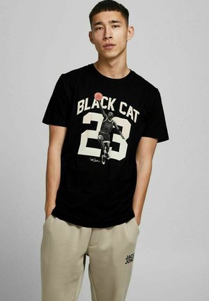 T-shirt con stampa - black