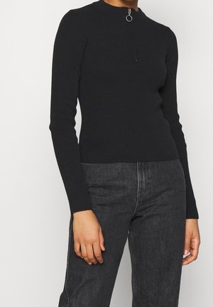 Strickpullover - black