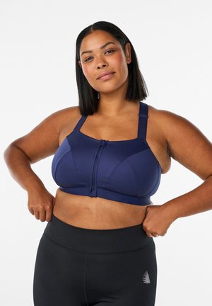 MIT FRONTVERSCHLUSS UND HOHEM HALT - Augsta atbalsta sporta krūšturis - peacoat