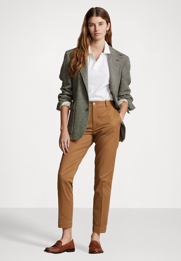 CROPPED SLIM FIT TWILL CHINO PANT - Chinos - montana khaki2