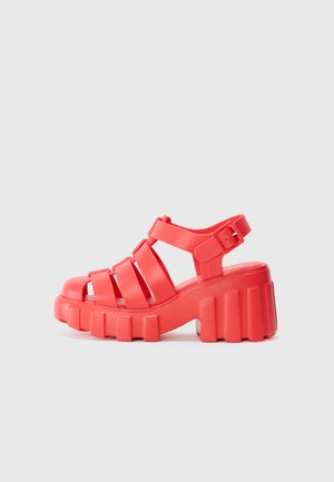 Melissa MEGAN - Sandale cu platformă - red