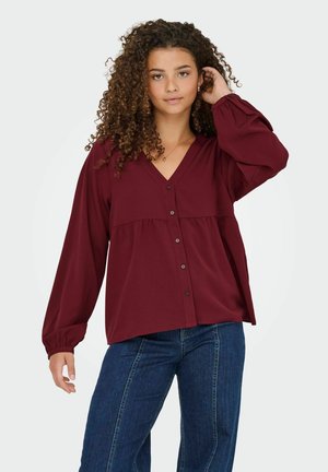 NOVA - Bluza s gumbima - cabernet