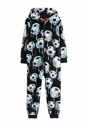 REGULAR FIT - Pižama - black white football