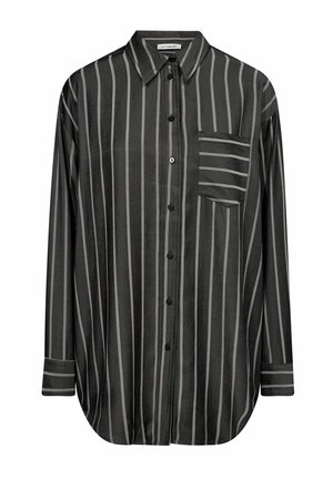 SUECC STRIPE - Button-down blouse - black