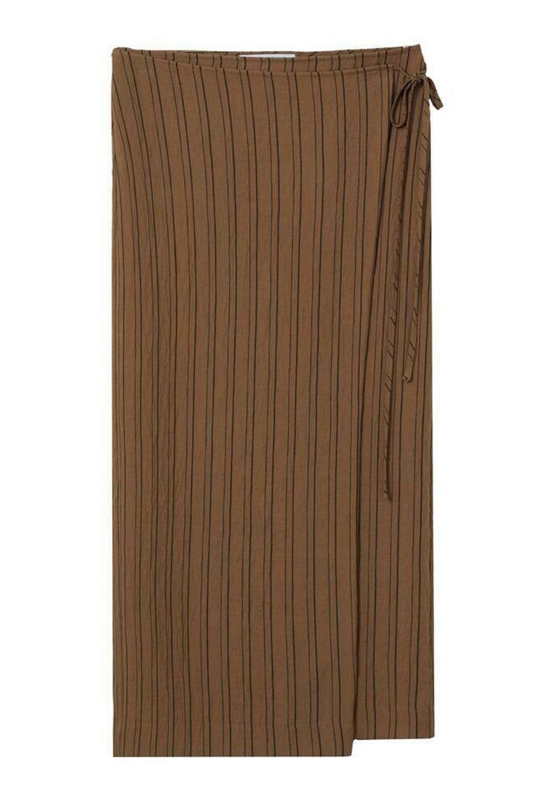 Mango Wikkelrok bruin